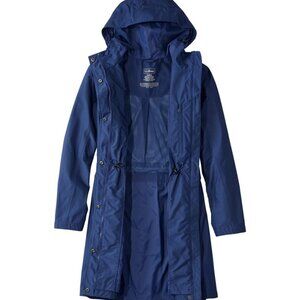 LL Bean  Women's H2OFF Raincoat, Mesh-Lined, EUC